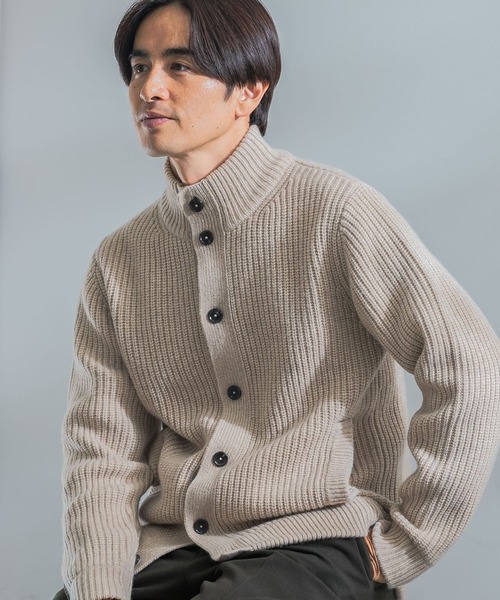 「URBAN RESEARCH ROSSO MEN」 長袖ニット SMALL ネイビー メンズ_画像2