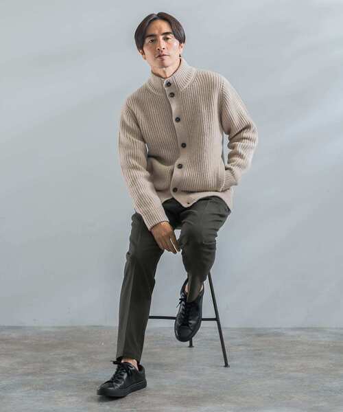 「URBAN RESEARCH ROSSO MEN」 長袖ニット SMALL ネイビー メンズ_画像4