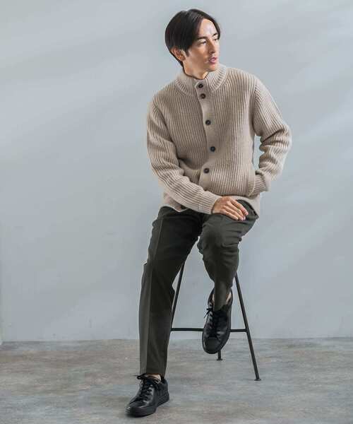 「URBAN RESEARCH ROSSO MEN」 長袖ニット SMALL ネイビー メンズ_画像5