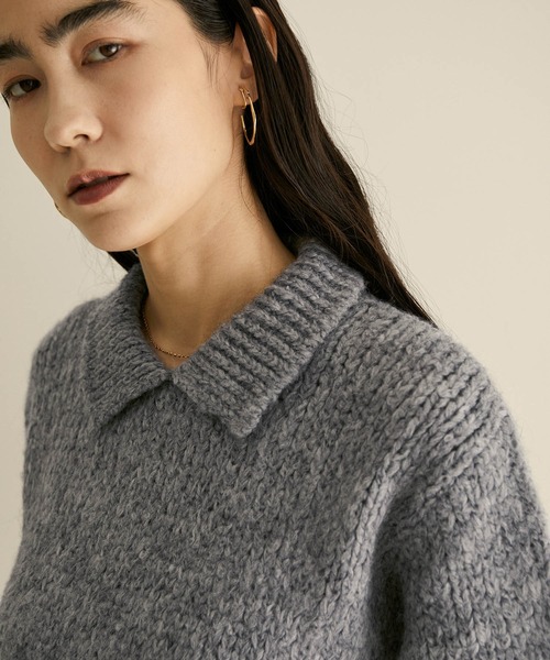 「TRICOTS JEAN MARC」 長袖ニット FREE グレー レディース_画像3