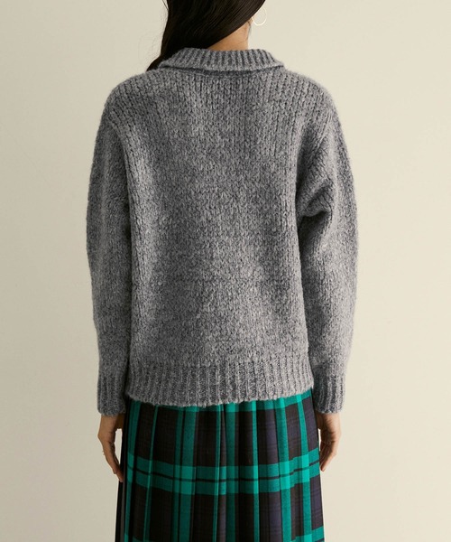 「TRICOTS JEAN MARC」 長袖ニット FREE グレー レディース_画像5