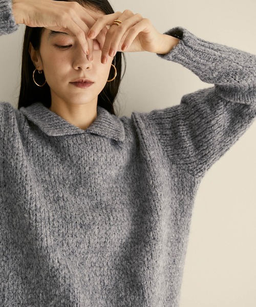 「TRICOTS JEAN MARC」 長袖ニット FREE グレー レディース_画像8