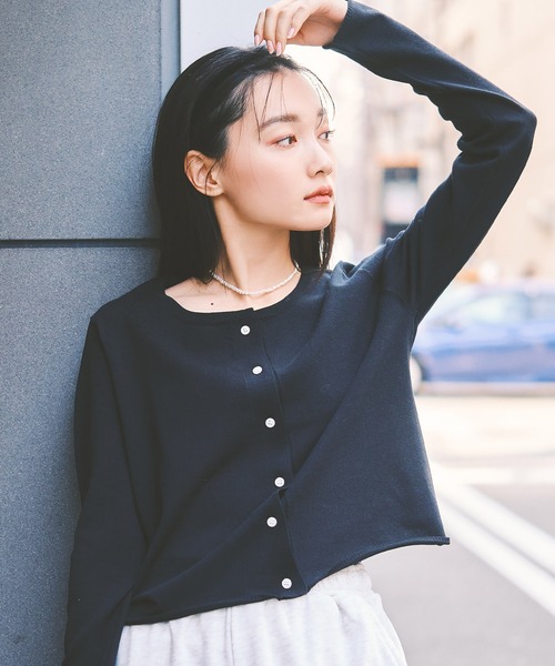 COLORME カーディガン 「接触冷感・洗濯機可・紫外線カット」ショート