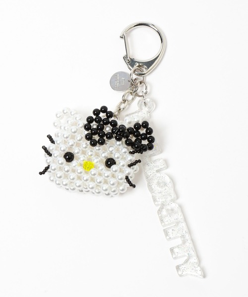 Me%（ミィパーセント） キーホルダー 「HELLO KITTY」フェイスビーズ
