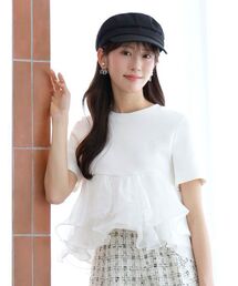 SNIDEL（スナイデル） tシャツ 半袖 「WEB限定カラーあり」ボリューム