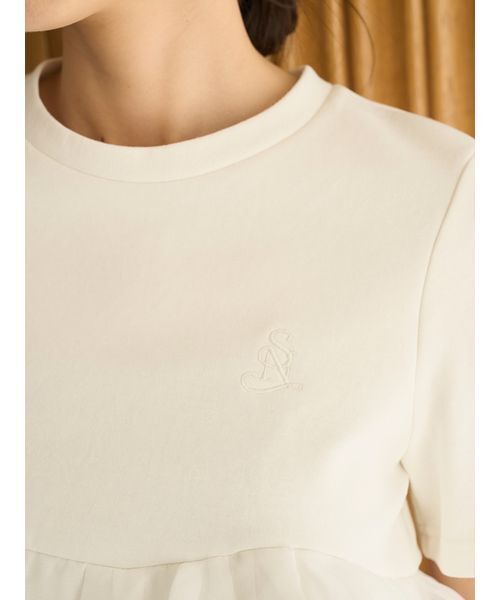 SNIDEL（スナイデル） tシャツ 半袖 「WEB限定カラーあり」ボリューム