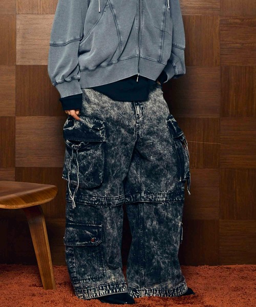 「MAISON SPECIAL」 デニムパンツ 1 ブルー レディースの画像