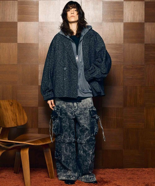 「MAISON SPECIAL」 デニムパンツ 1 ブルー レディースの画像