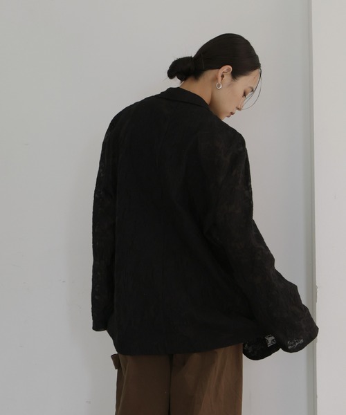 hellam（ヘラム） コート アウター 刺繍シアージャケット レディース