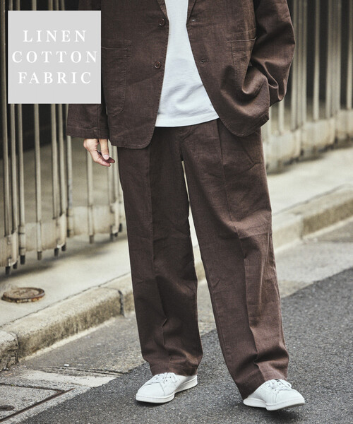 FREAK'S STORE（フリークスストア） スラックス LINEN COTTON EASY