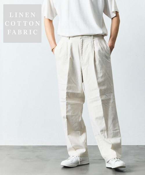 FREAK'S STORE（フリークスストア） スラックス LINEN COTTON EASY