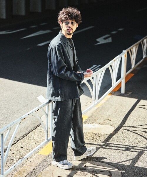 So　グレイスラックスパンツ　Lサイズ FREAK'S STORE（フリークスストア） スラックス LINEN COTTON EASY