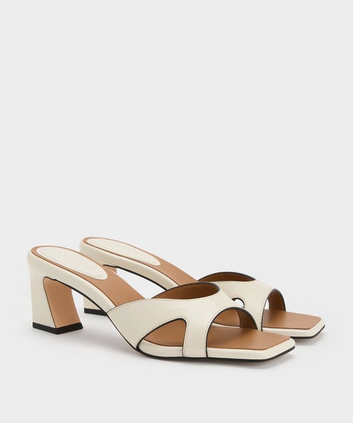 CHARLES ＆ KEITH（チャールズ&キース） サンダル ミュール カットオフ