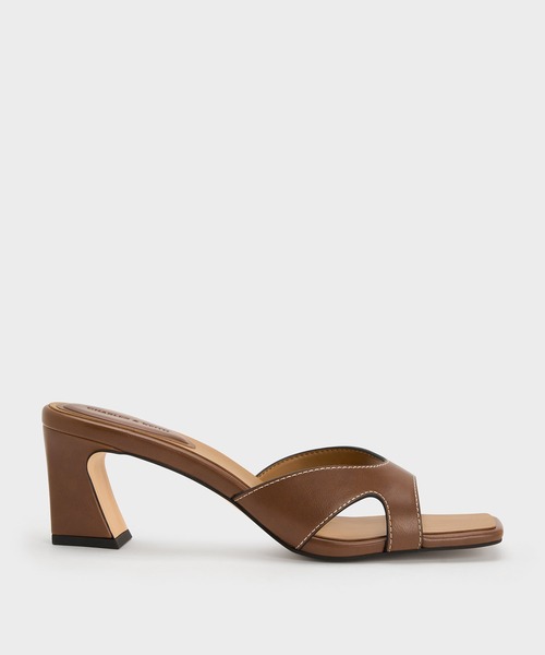 CHARLES ＆ KEITH（チャールズ&キース） サンダル カットオフ スクエア
