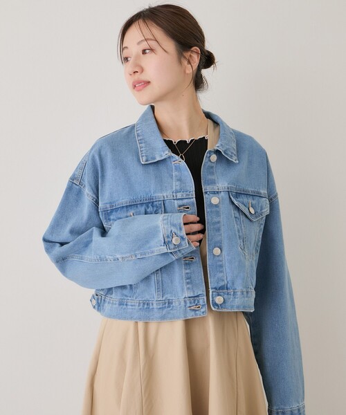 Gジャン+デニムジャケット URU PAINT SHORT DENIM JACKET WHITE 1 JAYRO（ジャイロ） デニムジャケット gジャン ショートデニム