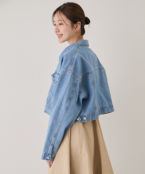 yori スカラップデニムショートジャケット　デニムジャケット　Gジャン JAYRO（ジャイロ） デニムジャケット gジャン ショートデニム