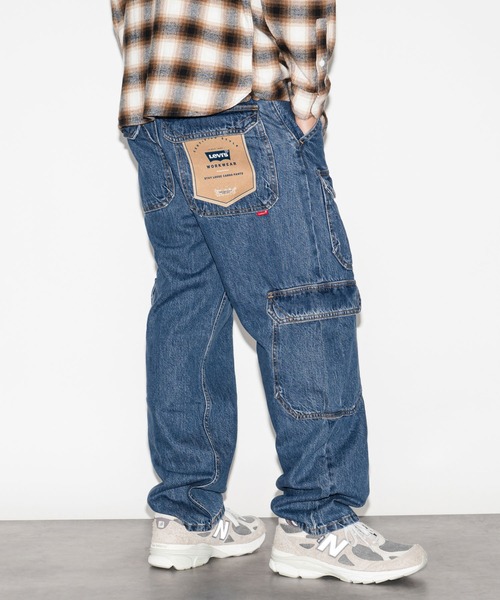 「Levi's」 カーゴパンツ 30inch ブラック メンズの画像