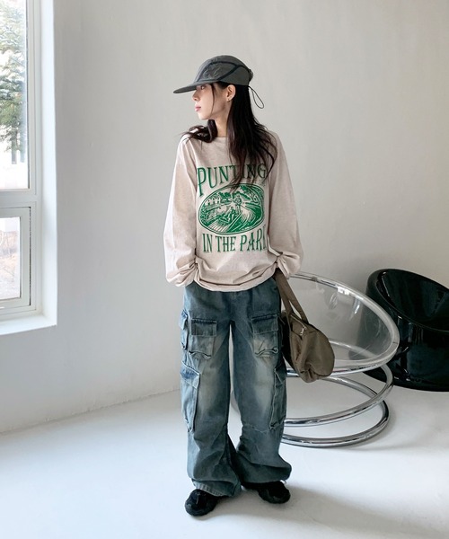 「FOLLOWIN」 デニムパンツ MEDIUM ブルー レディース_画像2