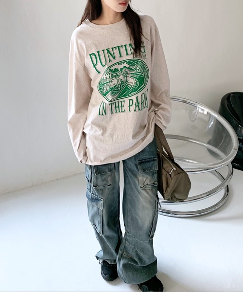 「FOLLOWIN」 デニムパンツ MEDIUM ブルー レディース_画像3
