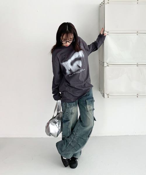 「FOLLOWIN」 デニムパンツ MEDIUM ブルー レディース_画像6