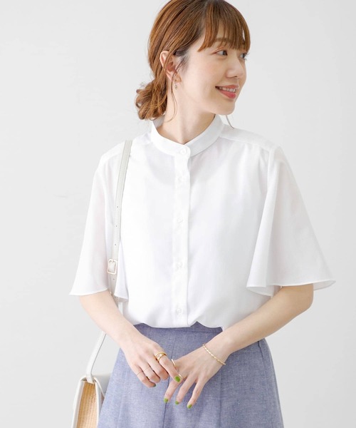 「URBAN RESEARCH Sonny Label」 半袖ブラウス FREE ホワイト レディース_画像4