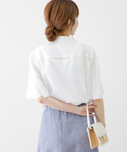 「URBAN RESEARCH Sonny Label」 半袖ブラウス FREE ホワイト レディース_画像6