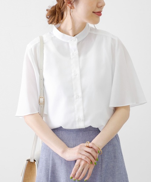 「URBAN RESEARCH Sonny Label」 半袖ブラウス FREE ホワイト レディース_画像8