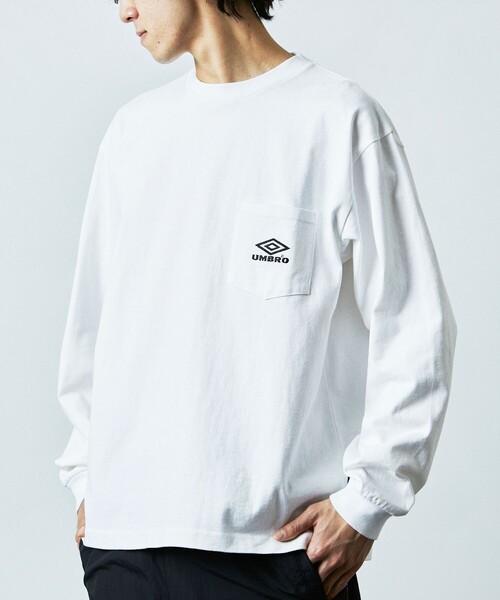 umbro（アンブロ） 長袖Tシャツ MEDIUM ホワイト メンズ : ZOZOTOWN