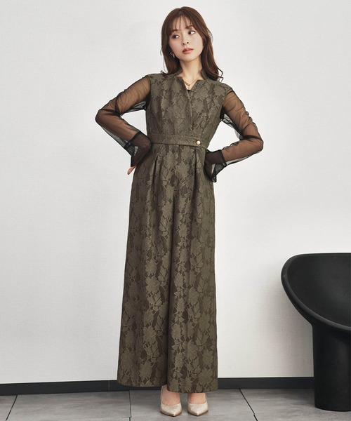 GIRL DRESS FOR NOW パーティードレス パンツドレス ボンディング
