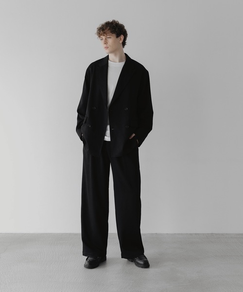 「remer」 テーラードジャケット LARGE ブラック メンズの画像