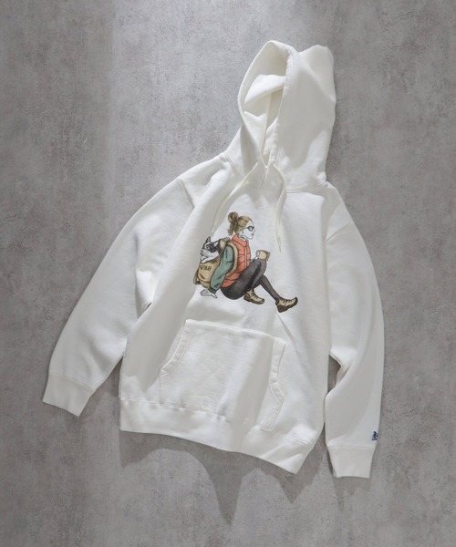「The Endless Summer」 プルオーバーパーカー X-LARGE ベージュ メンズ_画像8