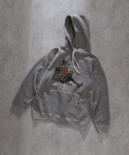 「The Endless Summer」 プルオーバーパーカー X-LARGE ベージュ メンズ_画像9