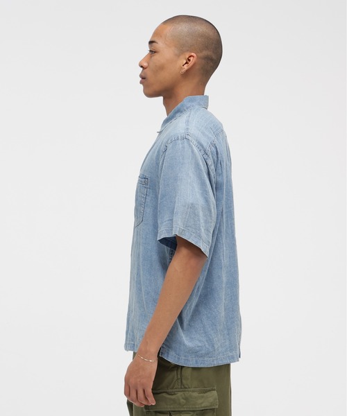 AVIREX（アヴィレックス） シャツ WIND THROUGH DENIM S&frasl;S SHIRTS