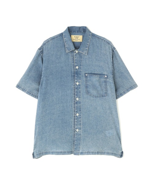 AVIREX（アヴィレックス） シャツ WIND THROUGH DENIM S/S SHIRTS