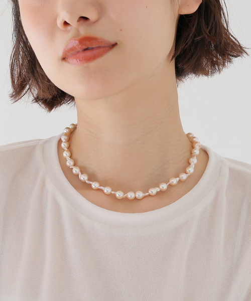 ネックレス AYUS/アユス AKOYA BAROQUE PEARL NECKLACE ネックレス  N8-1 レディースの画像