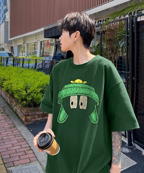 「MGV」 半袖Tシャツ MEDIUM グリーン メンズ_画像3