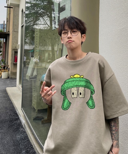 「MGV」 半袖Tシャツ MEDIUM グリーン メンズ_画像8