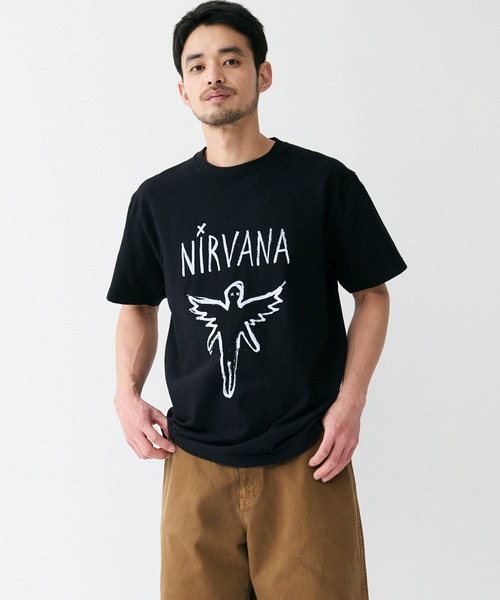 「NIRVANA」 半袖Tシャツ MEDIUM ホワイト メンズ_画像7