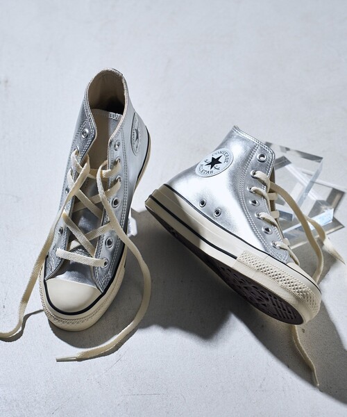 CONVERSE（コンバース） ハイカットスニーカー 25.0cm シルバー