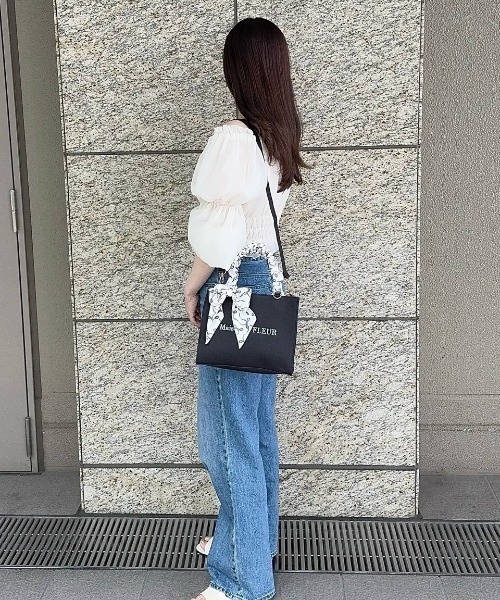 Maison de FLEUR（メゾンドフルール） ハンドバッグ スカーフ付き