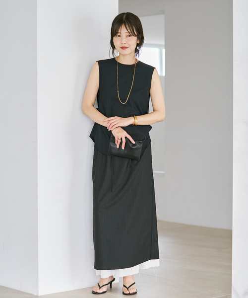 plage（プラージュ） ベスト ジレ toropical ジレ レディース