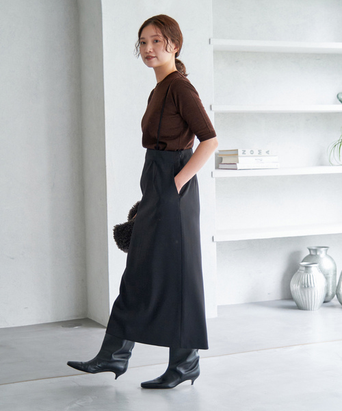 IENA（イエナ） ロングスカート 38 カーキ レディース : ZOZOTOWN