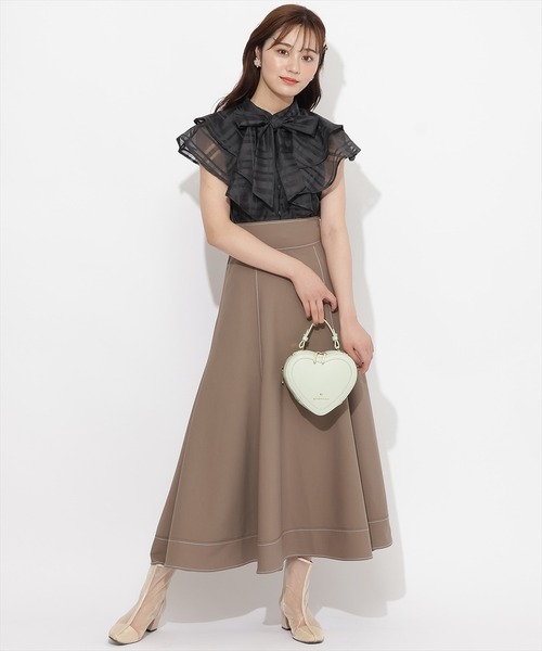 「WILLSELECTION」 半袖ブラウス MEDIUM ブラック レディース_画像9