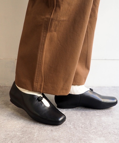 「あしながおじさん」 フラットパンプス 24.5cm グリーン レディース_画像6