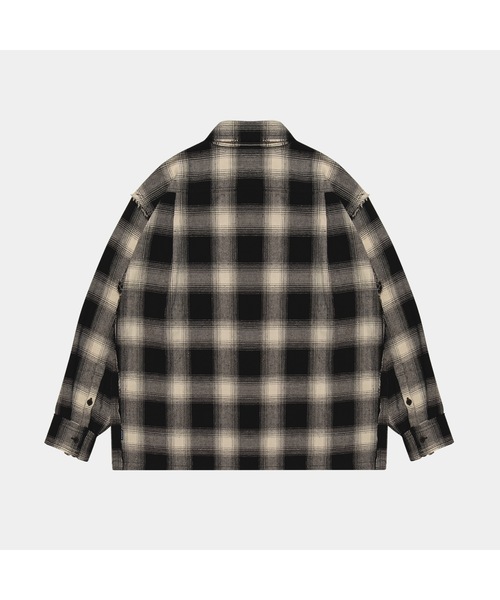 「APPLEBUM」 長袖シャツ LARGE ホワイト×ブラック メンズ_画像2