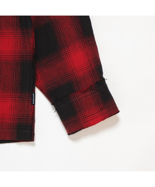 「APPLEBUM」 長袖シャツ LARGE ホワイト×ブラック メンズ_画像8