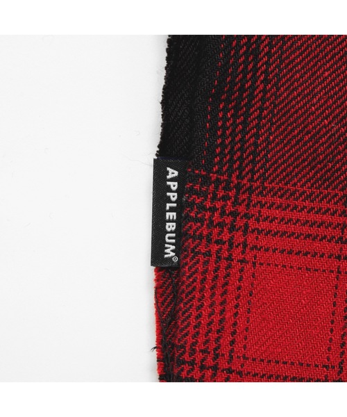 「APPLEBUM」 長袖シャツ LARGE ホワイト×ブラック メンズ_画像9