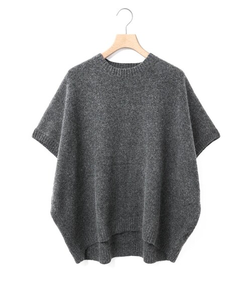 「MidiUmi」 半袖ニット FREE グレー レディース_画像2