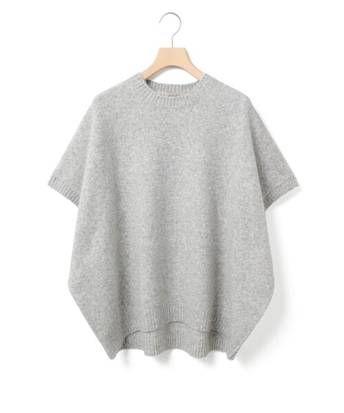 「MidiUmi」 半袖ニット FREE グレー レディース_画像3