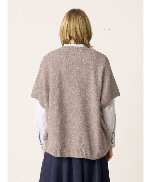 「MidiUmi」 半袖ニット FREE グレー レディース_画像10